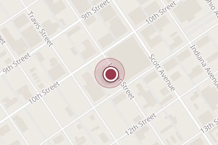 Street map around POB #1136, Wichita Falls, with a pin at 1A Enterprises, LLC