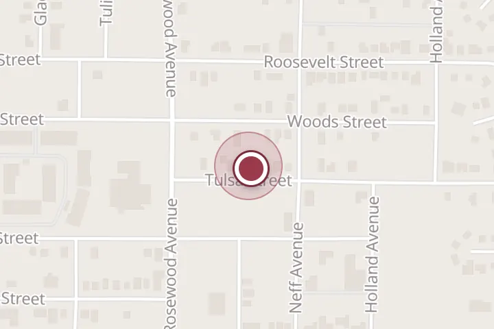 Street map around 812 Tulsa St, Wichita Falls, with a pin at 3t Tree Service