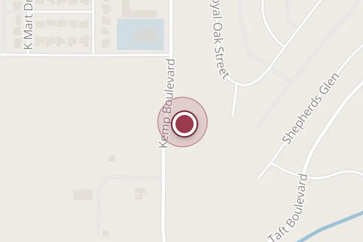 Street map around 5019 Kemp Blvd, Wichita Falls, with a pin at 4 Ever Green Tree Services