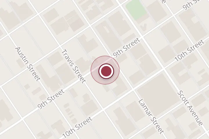 Street map around 905 9th St, Wichita Falls, with a pin at 9th Street Lofts