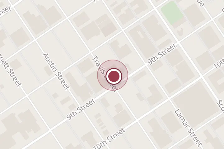 Street map around 920 9th St, Wichita Falls, with a pin at 9th Street Studios