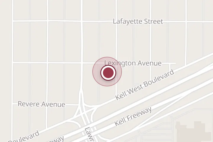 Street map around 3002 Lawrence Rd, Wichita Falls, with a pin at A-1 Construction Remodeling & Roofing Inc.