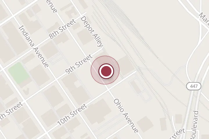 Street map around 901 Ohio Ave, Wichita Falls, with a pin at A.A Awesome Relocation Systems, Inc.