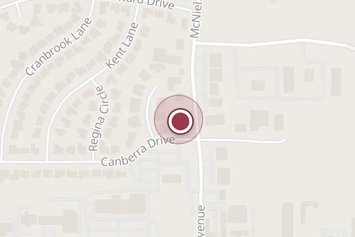 Street map around 3512 McNiel Ave, Wichita Falls, with a pin at Absolute Comfort Heating and Air