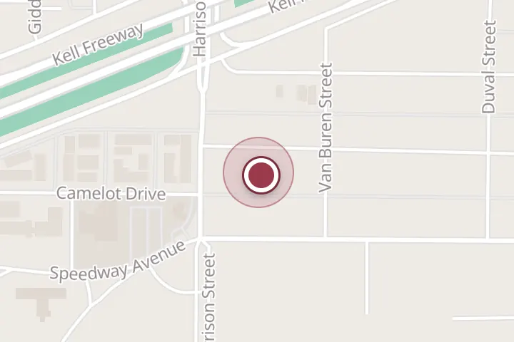 Street map around 2011 Victory Ave, Wichita Falls, with a pin at Accurate Inspections