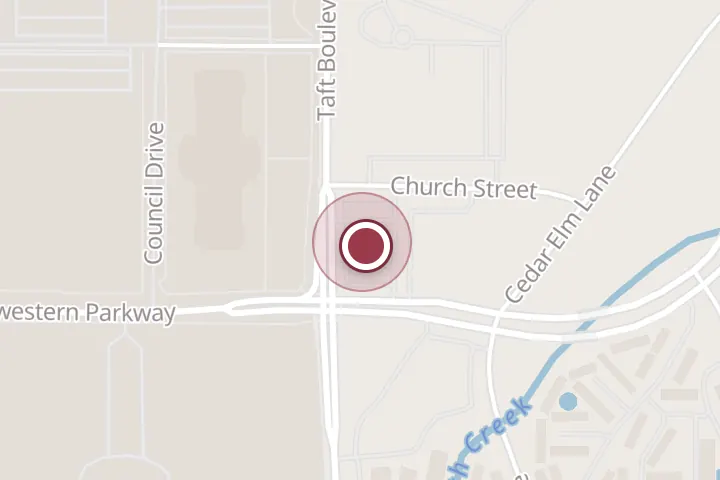 Street map around 2304 Midwestern Pkwy #103b, Wichita Falls, with a pin at Advantage Real Estate
