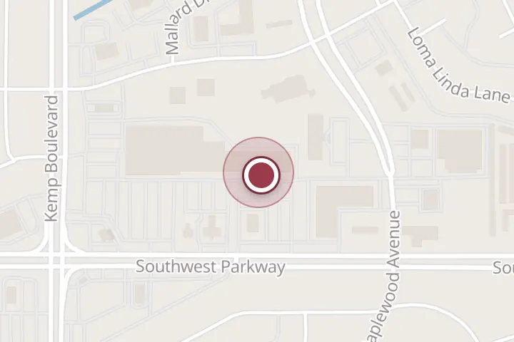 Street map around 2708 Southwest Pkwy Ste. 121A, Wichita Falls, with a pin at All Family Chiropractic