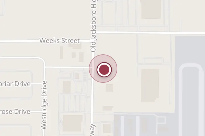 Street map around 4503 Old Jacksboro Hwy, Wichita Falls, with a pin at Alley's Generator Shop