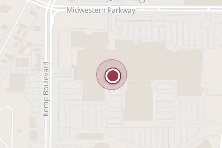 Street map around 3111 Midwestern Pkwy #314, Wichita Falls, with a pin at American Eagle Outfitters