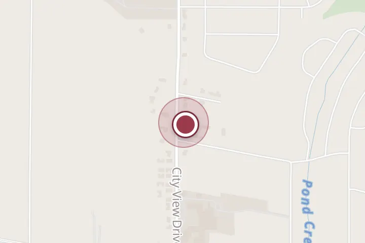 Street map around 1037 City View Dr F, Wichita Falls, with a pin at Anchored Lawncare LLC