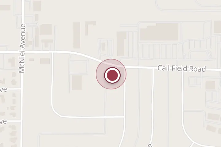 Street map around 3917 Call Field Rd, Wichita Falls, with a pin at Anchored Realty
