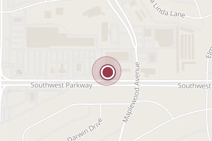 Street map around 2708 Southwest Pkwy #164, Wichita Falls, with a pin at Angel's Nails