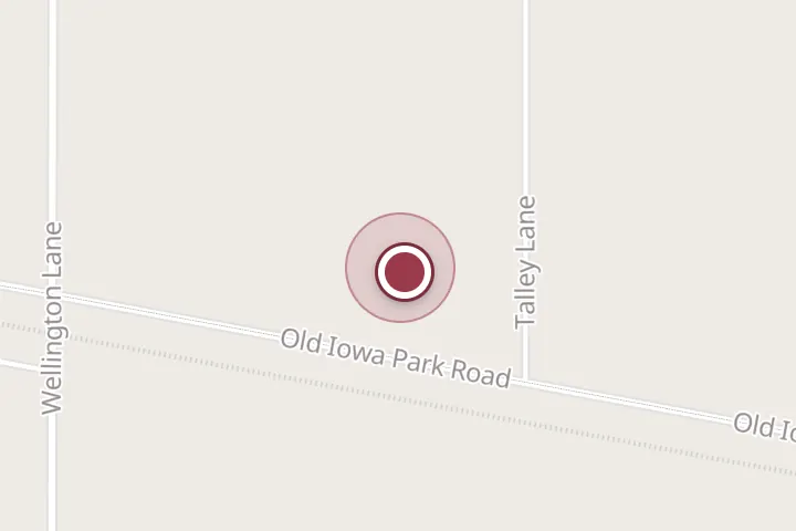 Street map around 4104 Old Iowa Park Rd, Wichita Falls, with a pin at Armored Roofing Co Inc