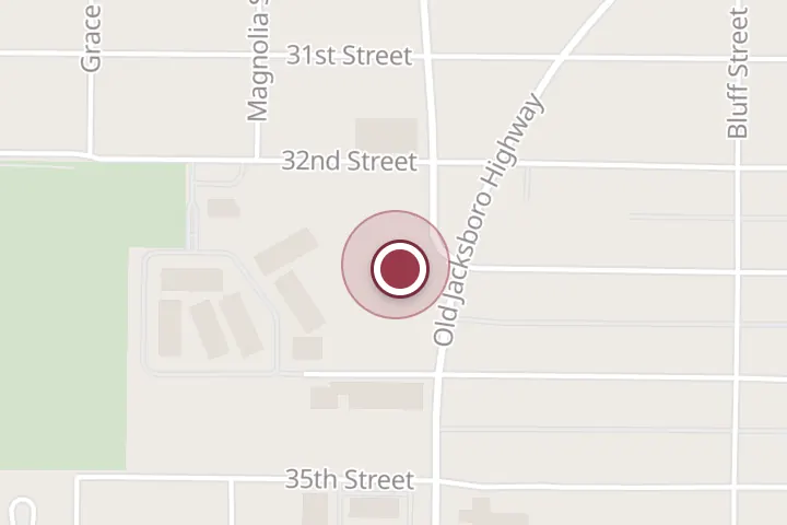Street map around 3206 Holliday Rd, Wichita Falls, with a pin at Ashley Tim DVM