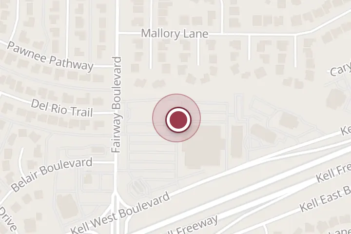 Street map around 3701 Fairway Blvd #124, Wichita Falls, with a pin at Asian Kitchen