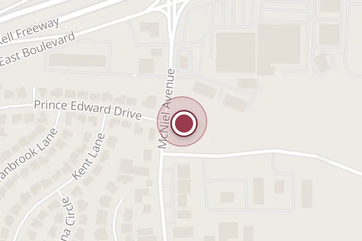 Street map around 3415 McNiel Ave #103, Wichita Falls, with a pin at Aune Chiropractic Wellness Center