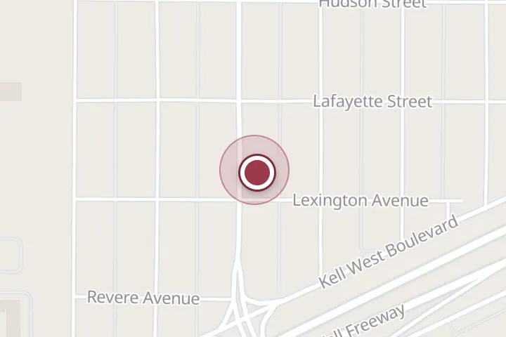 Street map around 2911 Lebanon Rd, Wichita Falls, with a pin at Azteca pools