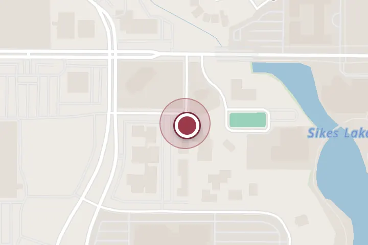 Street map around 2617 Plaza Pkwy #601, Wichita Falls, with a pin at B&R Bar