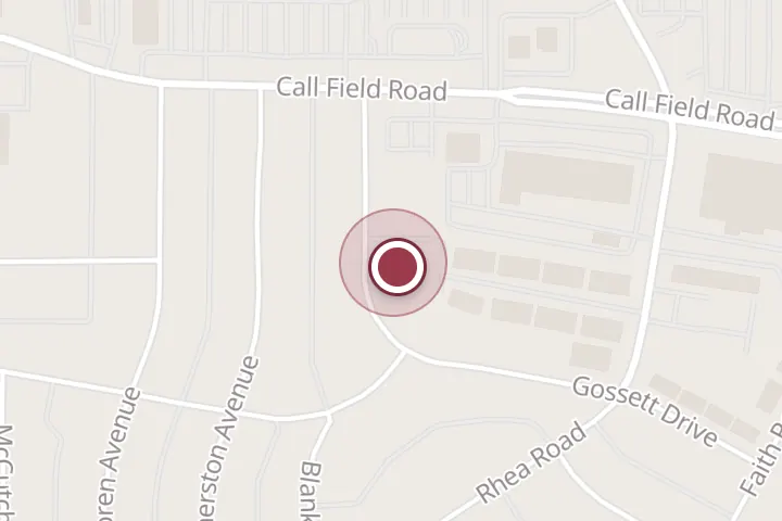 Street map around 4015 Gossett Dr, Wichita Falls, with a pin at Back Alley Barber Shop