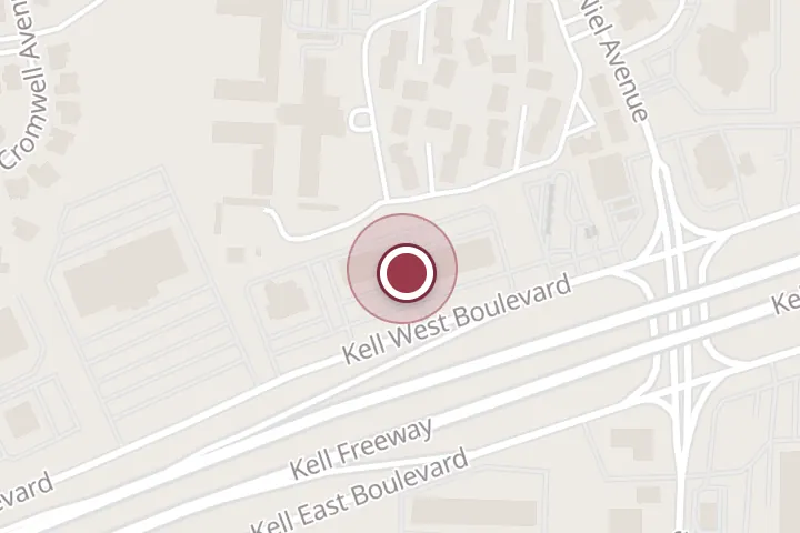 Street map around 4214 Kell W Blvd, Wichita Falls, with a pin at Backporch Drafthouse
