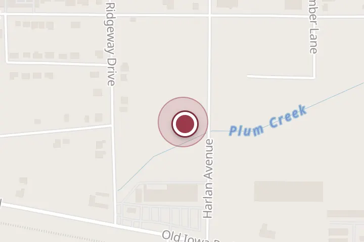 Street map around 1016 Harlan Ave, Wichita Falls, with a pin at Barnett Paving & Sealing