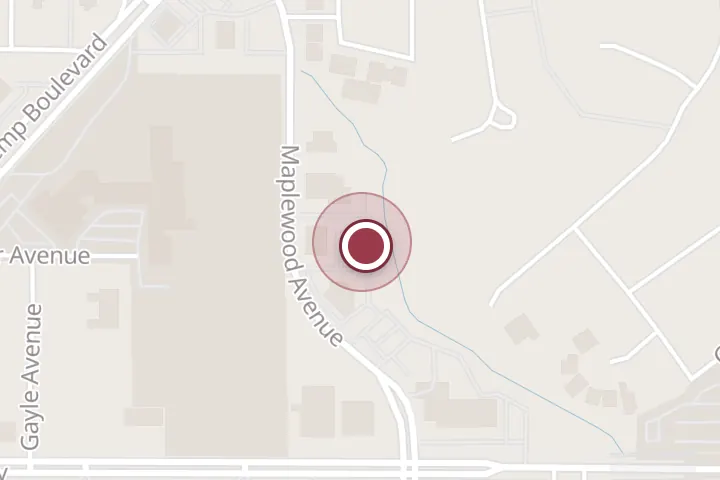 Street map around 3707 Maplewood Ave, Wichita Falls, with a pin at Barry Janie CPA