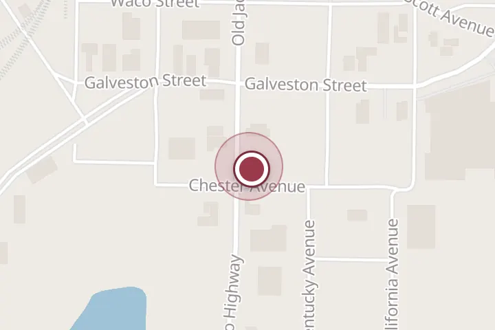 Street map around 1013 Old Jacksboro Hwy, Wichita Falls, with a pin at Bartosh's Muffler