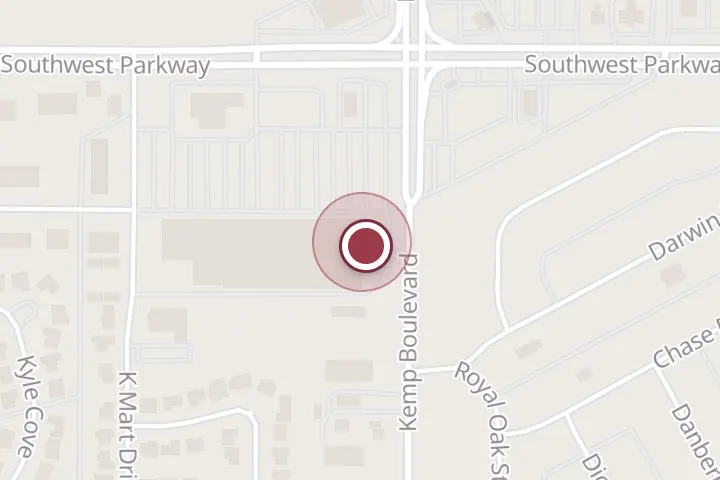 Street map around 2801 Southwest Pkwy, Wichita Falls, with a pin at bealls