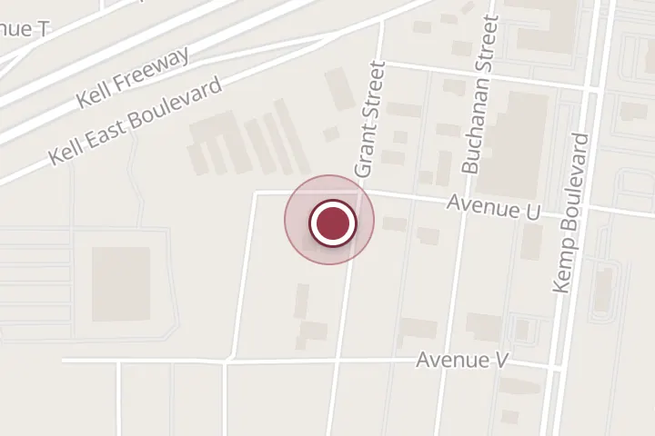 Street map around 3100 Grant St, Wichita Falls, with a pin at BEAUTY |BODY DULCE