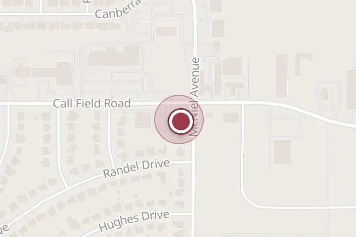 Street map around 4101 Call Field Rd B, Wichita Falls, with a pin at Beauty by Blondie