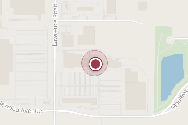 Street map around 3201 Lawrence Rd Ste 200, Wichita Falls, with a pin at Benefit Cosmetics BrowBar