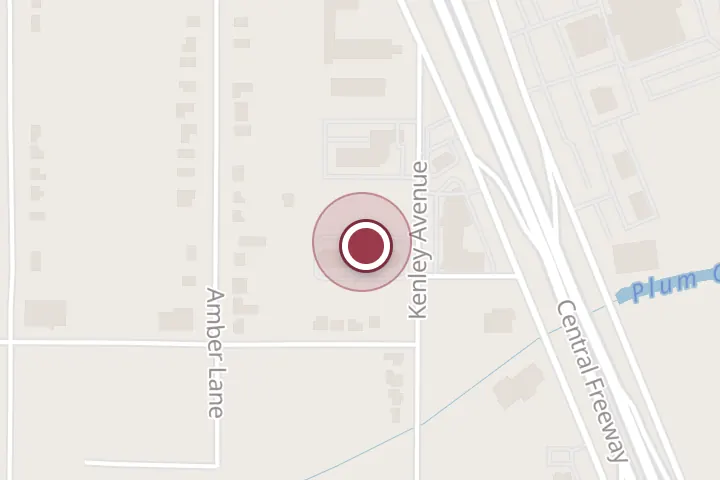 Street map around 1307 Kenley Ave, Wichita Falls, with a pin at Best Western North Side Inn