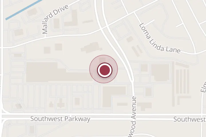 Street map around 4540 Maplewood Ave, Wichita Falls, with a pin at Best Western Plus University Inn & Suites