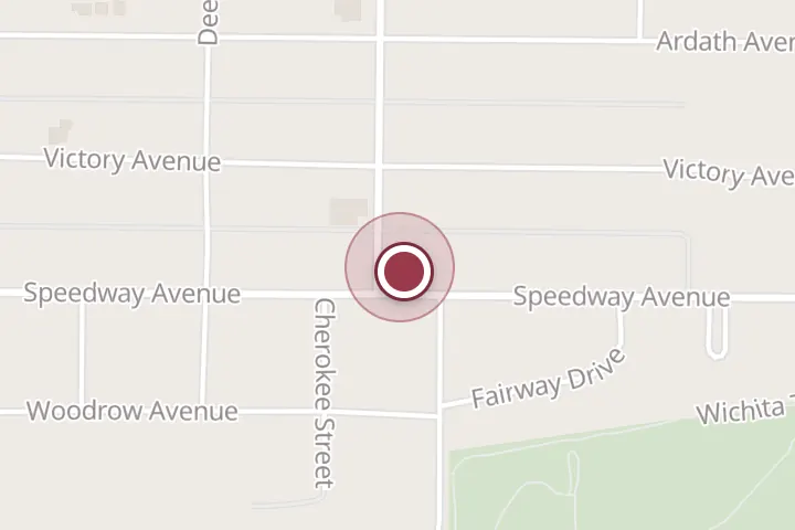 Street map around 2511 Brook Ave, Wichita Falls, with a pin at Billy Hudson: Allstate Insurance