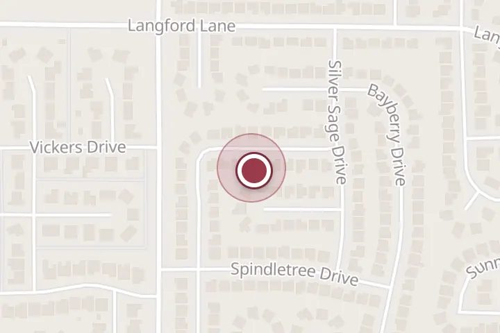Street map around 5313 Long Leaf Dr, Wichita Falls, with a pin at Blackmore Services