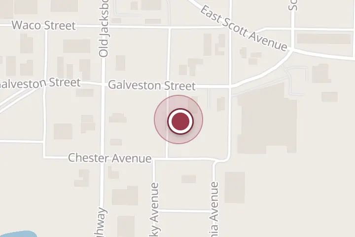 Street map around 1007 Kentucky Ave, Wichita Falls, with a pin at Bobby Garcia Electric