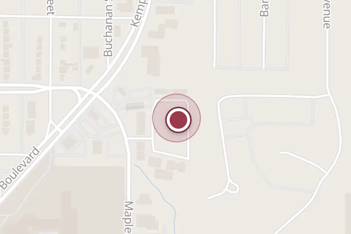 Street map around 3611 Maplewood Ave, Wichita Falls, with a pin at Braided Crown 268