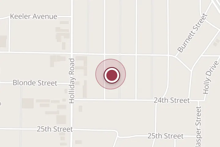 Street map around 2307 Yale Ave, Wichita Falls, with a pin at Brooks Payne Plumbing