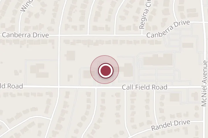 Street map around 4304 Call Field Rd, Wichita Falls, with a pin at Bruce Donna DVM