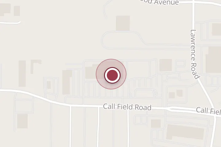 Street map around 3910 Call Field Rd, Wichita Falls, with a pin at Burlington