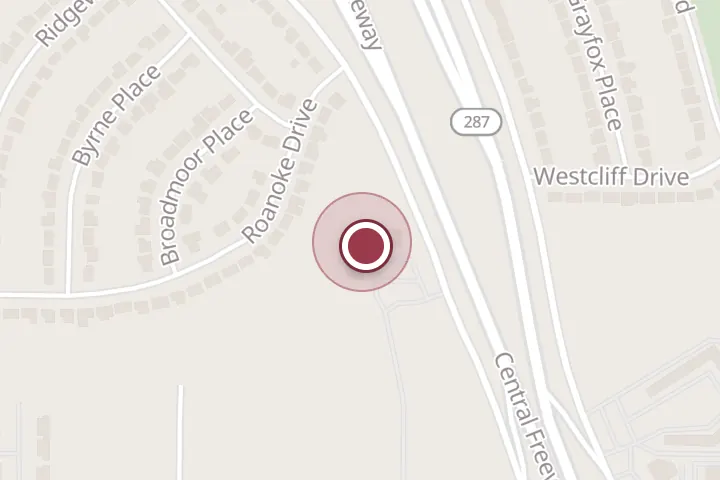Street map around 1320 Central E Fwy, Wichita Falls, with a pin at Candlewood Suites Wichita Falls @ Maurine St. by IHG