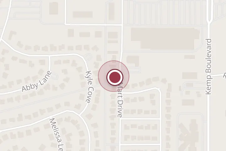Street map around 4730 K Mart Dr, Wichita Falls, with a pin at Carl Williams Concrete