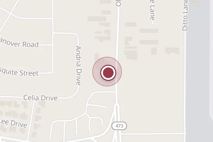 Street map around 5024 Old Jacksboro Hwy, Wichita Falls, with a pin at Carrier Air Conditioning Factory