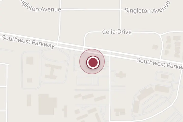 Street map around 1505 Southwest Pkwy #110, Wichita Falls, with a pin at Catfish Grill