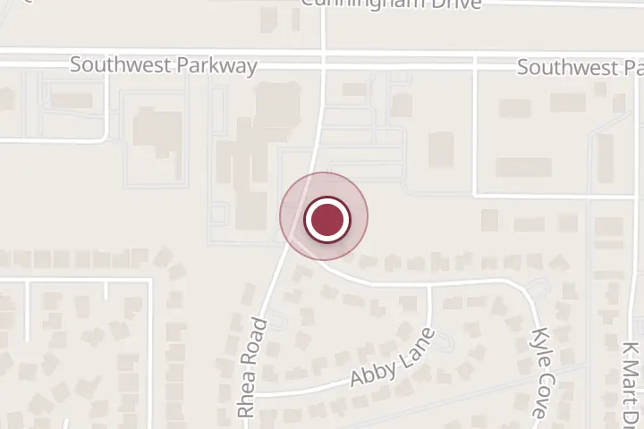 Street map around 4619 Rhea Rd, Wichita Falls, with a pin at Century 21 Gold Coat Realtors