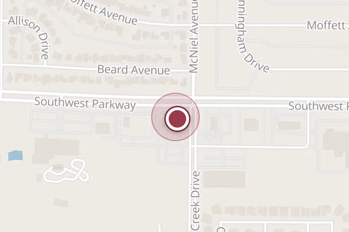 Street map around 4101 Southwest Pkwy, Wichita Falls, with a pin at Chick-fil-A