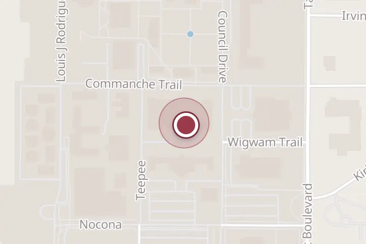 Street map around Clark Student Union, 3410 Taft Blvd, Wichita Falls, with a pin at Chick-fil-A