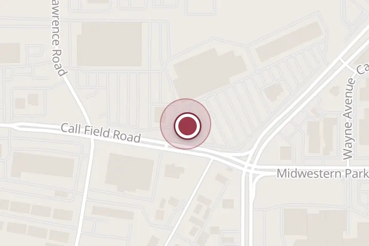 Street map around 3704 Call Field Rd, Wichita Falls, with a pin at Chick-fil-A