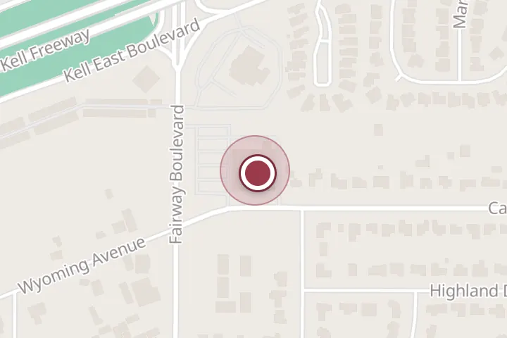 Street map around 3921 Fairway Blvd, Wichita Falls, with a pin at Chicka D's