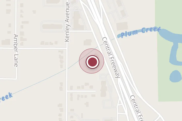Street map around 1024 Central E Fwy, Wichita Falls, with a pin at China Star